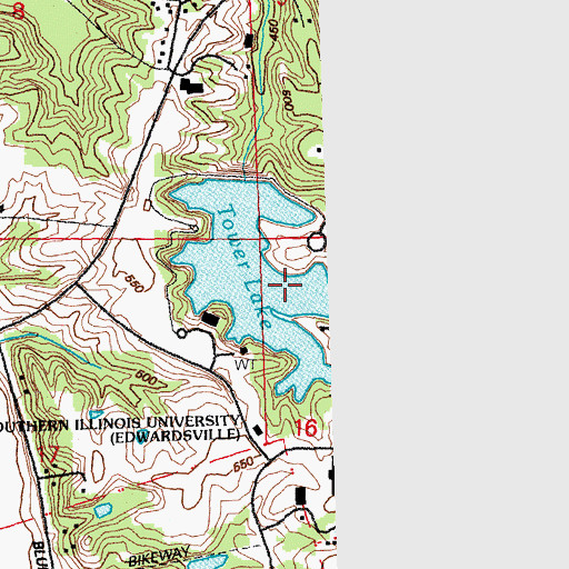 Topographic Map of Tower Lake, IL