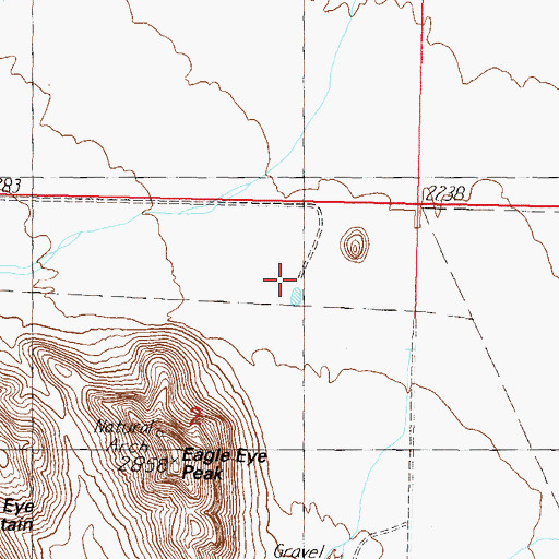Topographic Map of Eagle Eye Ranch, AZ