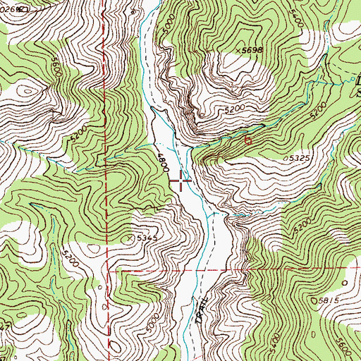 Topographic Map of Ladrone Canyon, AZ