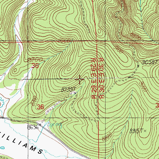 Topographic Map of XV Tank, AZ