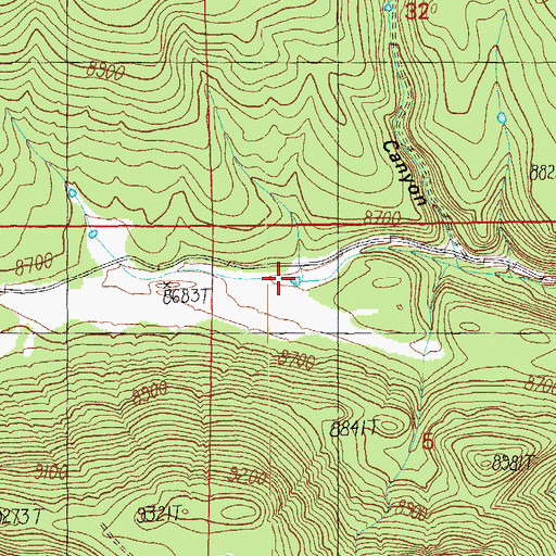 Topographic Map of Catch All Tank, AZ