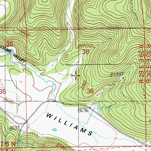 Topographic Map of DT Sink, AZ
