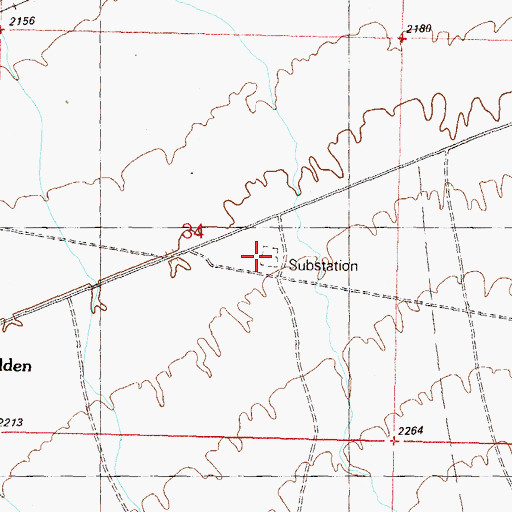 Topographic Map of Eagle Eye Substation, AZ
