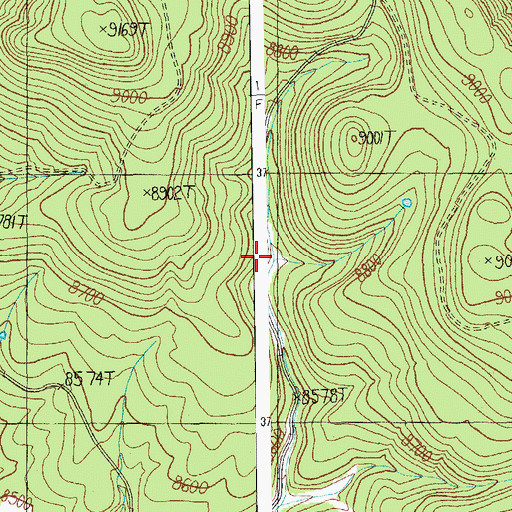 Topographic Map of Shallow Tank, AZ
