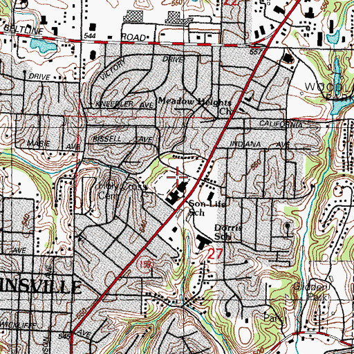 Topographic Map of Son-Life Christian Church, IL