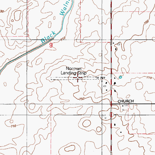 Topographic Map of Beecher School, IL