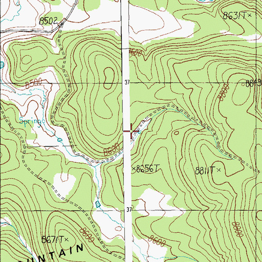 Topographic Map of SE Tank, AZ