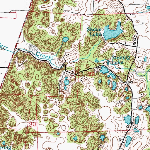 Topographic Map of Mueller School (historical), IL