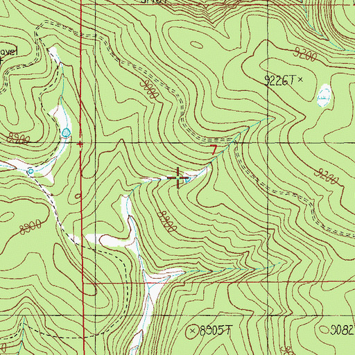 Topographic Map of Bennys Tank, AZ