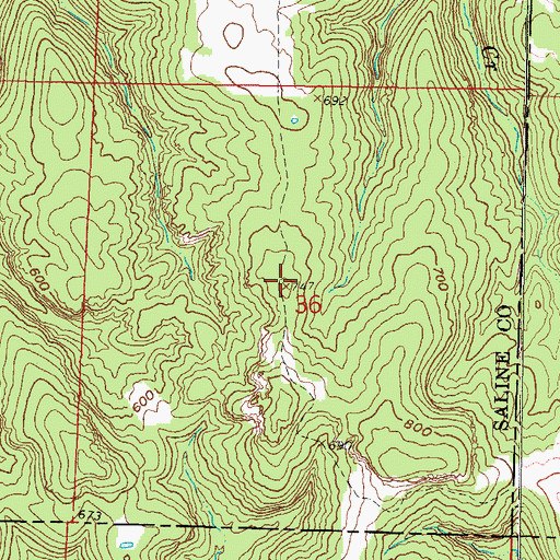 Topographic Map of River to River Trail, IL