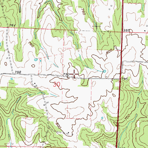 Topographic Map of Millstone Water Tower, IL