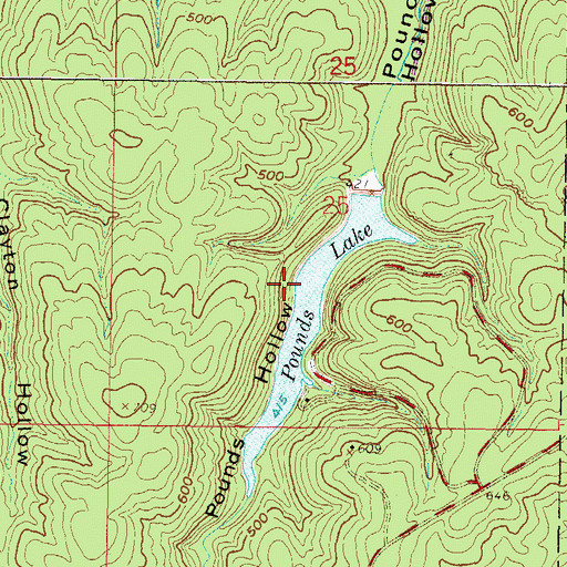 Topographic Map of Beaver Trail, IL