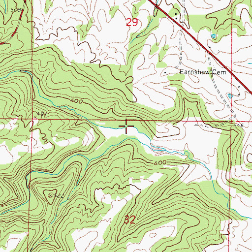 Topographic Map of Beaver Trail, IL