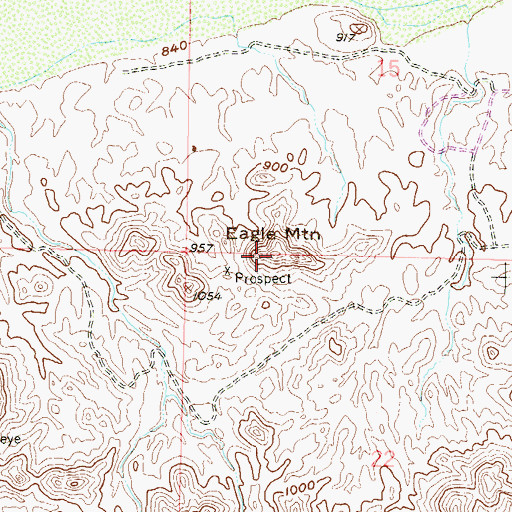 Topographic Map of Eagle Mountain, AZ