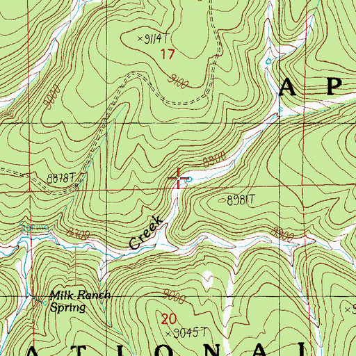 Topographic Map of South Tank, AZ