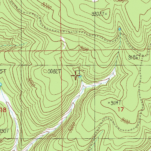 Topographic Map of Draw Tank, AZ