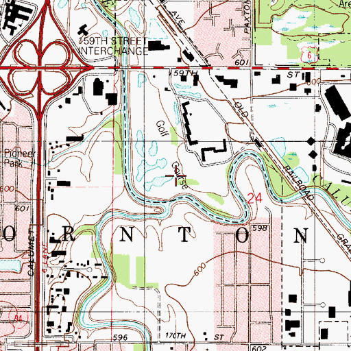 Topographic Map of River Oaks Golf Course, IL