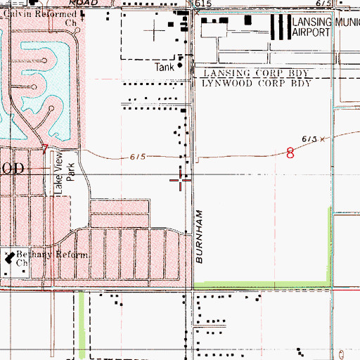 Topographic Map of Lake View Park, IL