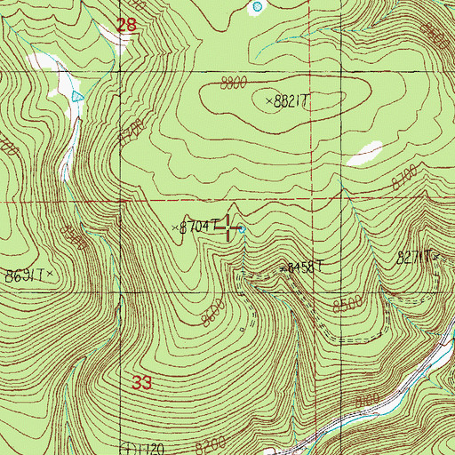 Topographic Map of Spring Stock Tank, AZ