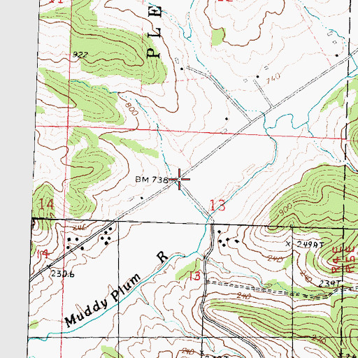 Topographic Map of Fitzsimmons School (historical), IL