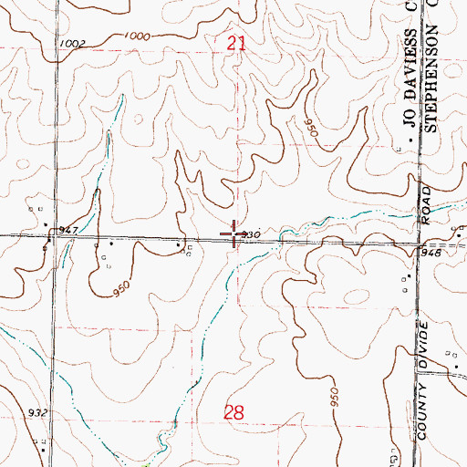 Topographic Map of Garfield School (historical), IL