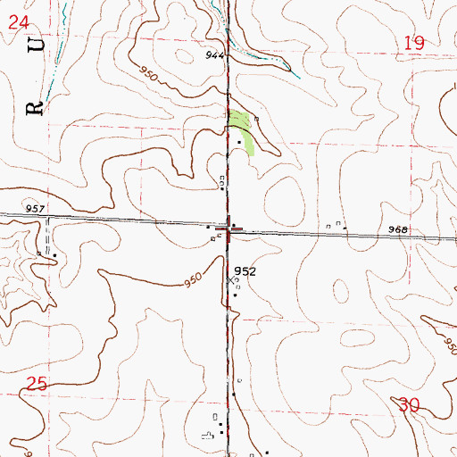 Topographic Map of Greenvale School (historical), IL