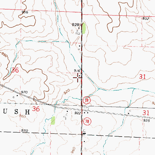 Topographic Map of Simmons School (historical), IL