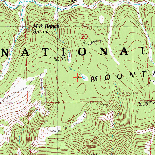 Topographic Map of Porcelain Sink, AZ