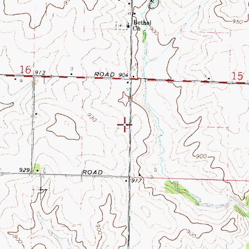 Topographic Map of Afolkey School (historical), IL