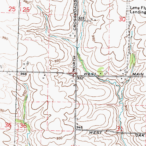 Topographic Map of Albee School (historical), IL