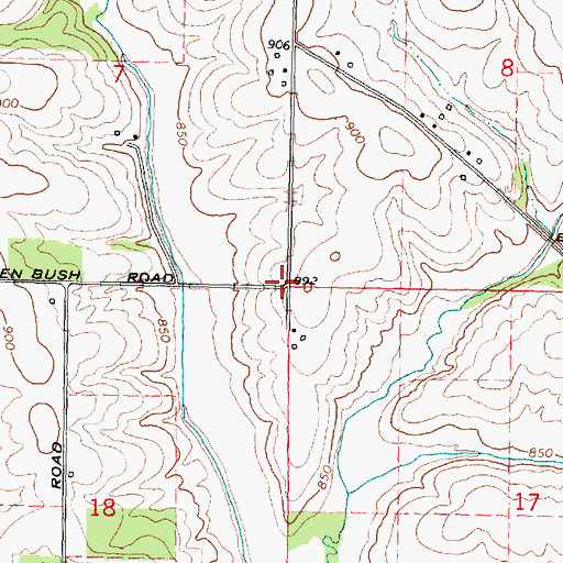 Topographic Map of Albright School (historical), IL
