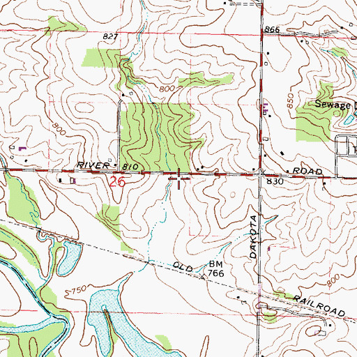 Topographic Map of Bell School (historical), IL