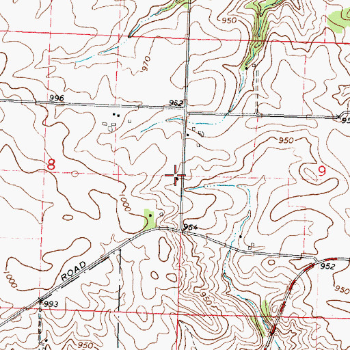 Topographic Map of Excelsior School (historical), IL