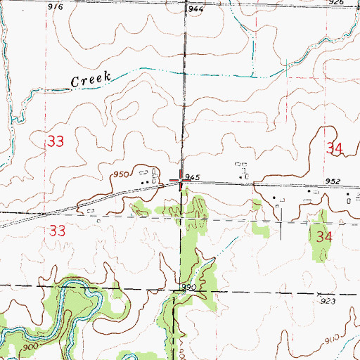 Topographic Map of Howardsville School (historical), IL