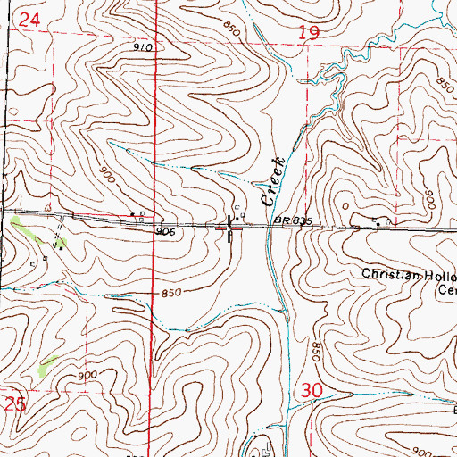 Topographic Map of Lincoln School (historical), IL