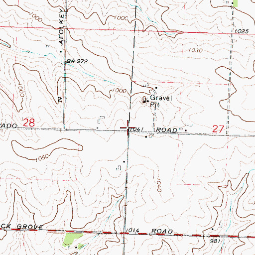 Topographic Map of Pleasant Hill School (historical), IL