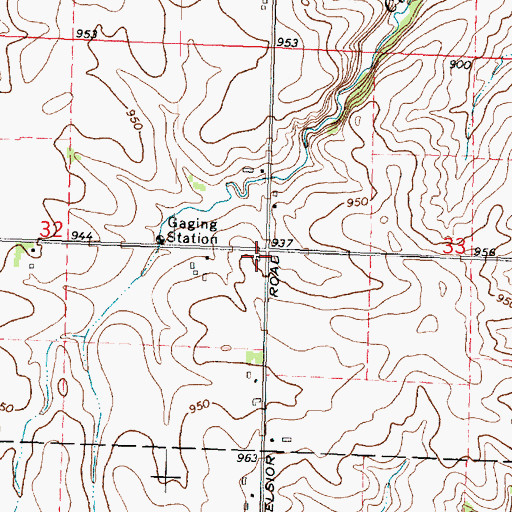 Topographic Map of Wales School (historical), IL