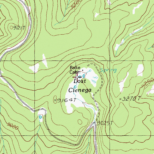 Topographic Map of Balke Spring, AZ