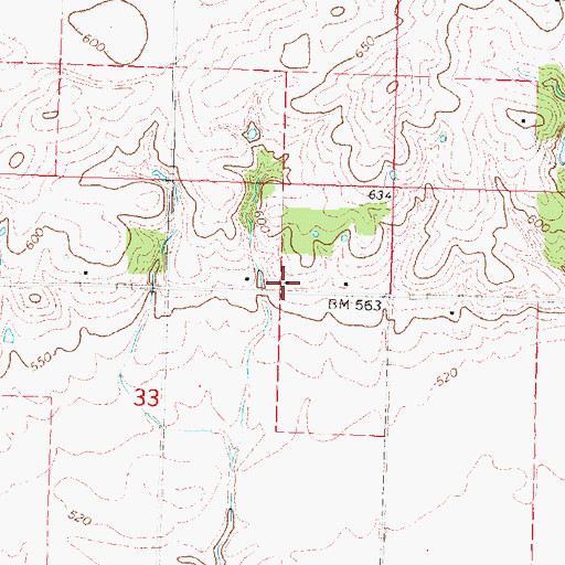Topographic Map of Knox School (historical), IL
