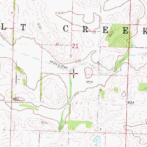 Topographic Map of Sleepy Hollow, IL