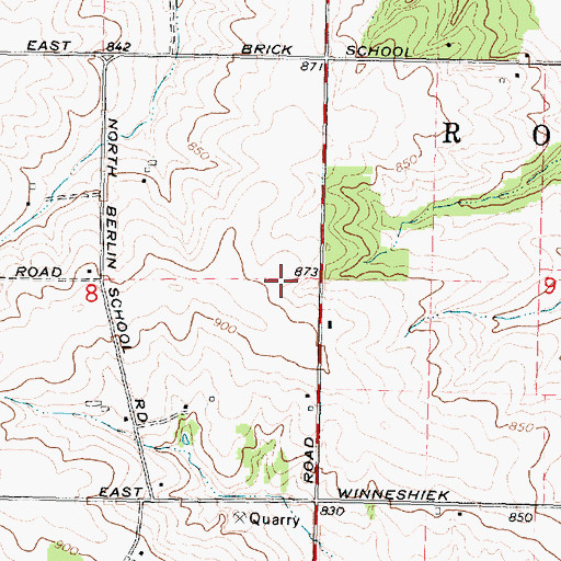 Topographic Map of Berlin School (historical), IL