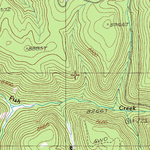 Topographic Map of Moth Seep, AZ
