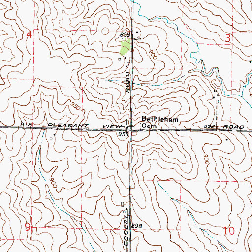 Topographic Map of Eggerts School (historical), IL