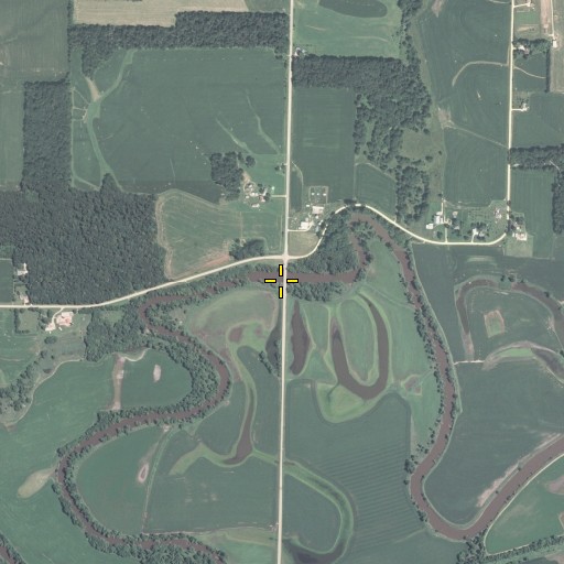 Aerial/Satellite Image of Ridott Bridge, IL