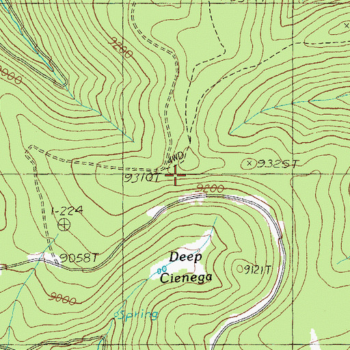 Topographic Map of Middle Turkey Spring, AZ