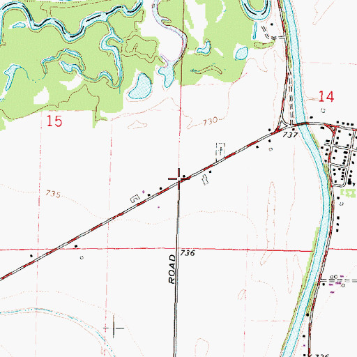 Topographic Map of Champion School (historical), IL