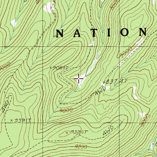 Topographic Map of Far Tank, AZ