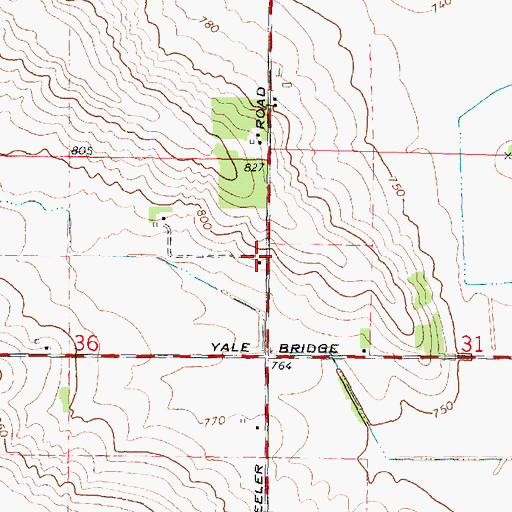 Topographic Map of Gilman School (historical), IL