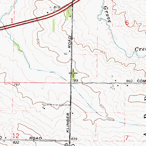 Topographic Map of Hamilton School (historical), IL
