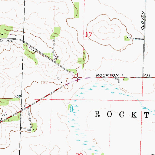 Topographic Map of Phelps School (historical), IL